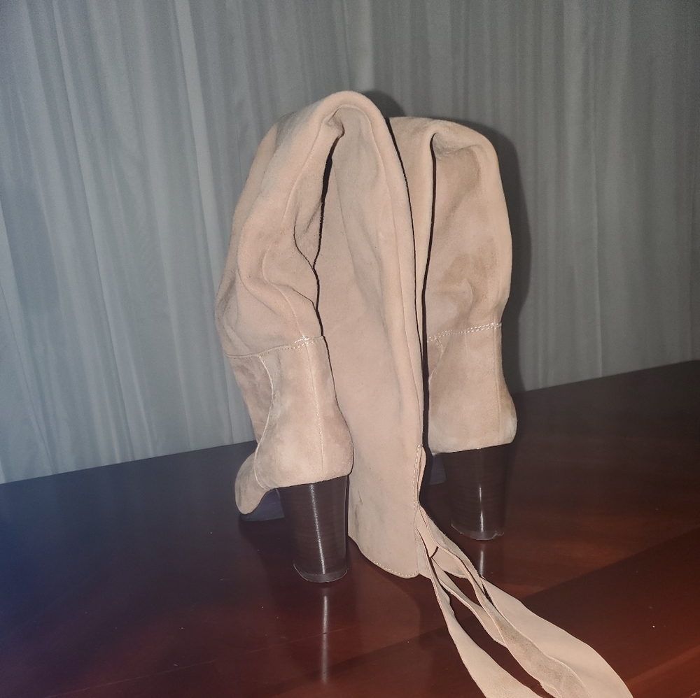 Faux Suede Over-the-Knee Boots